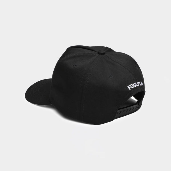 3D Embroidered Logo 5-Panel Cap - (Black)