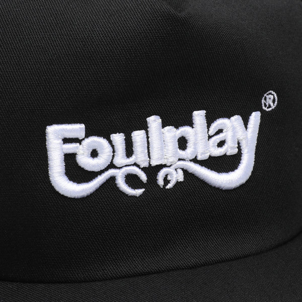 3D Embroidered Logo 5-Panel Cap - (Black)