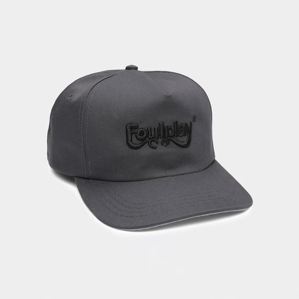 3D Embroidered Logo 5-Panel Cap - (Grey)