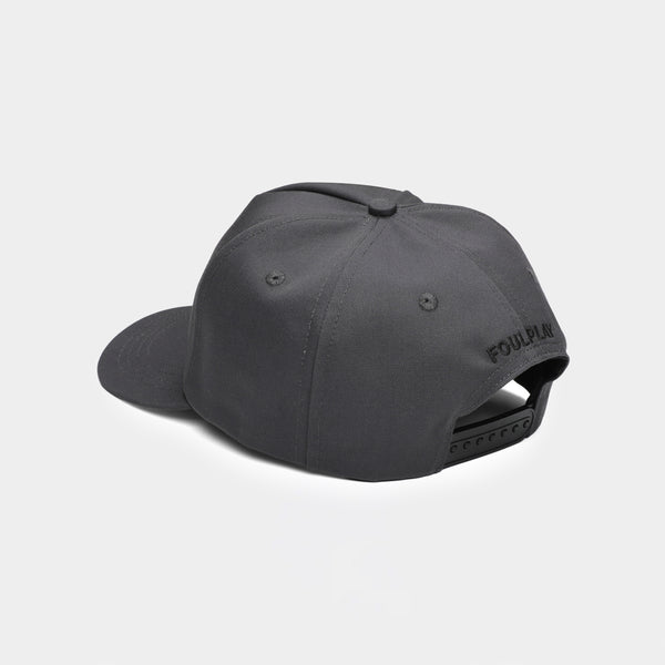 3D Embroidered Logo 5-Panel Cap - (Grey)