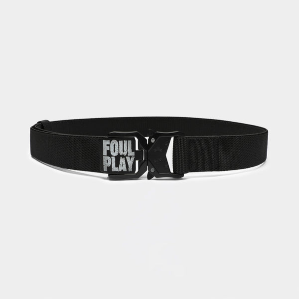 Adjustable Nylon Web Belt - (Black)