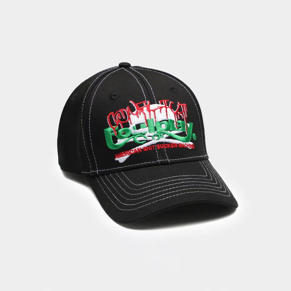 Sh*t Suckers Stitch 6-Panel Cap - (Black)