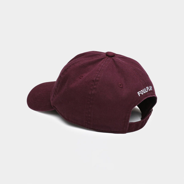 Wordmark 6-Panel Cap - (Burgundy)