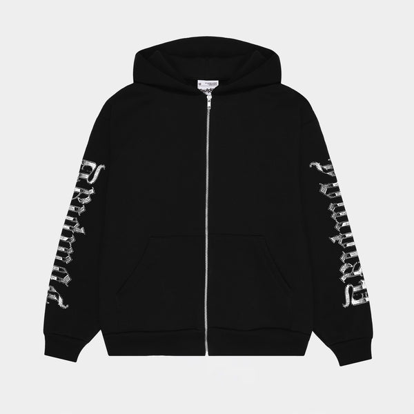 Day Of Anguish Zip-Up Hoodie - (Black)
