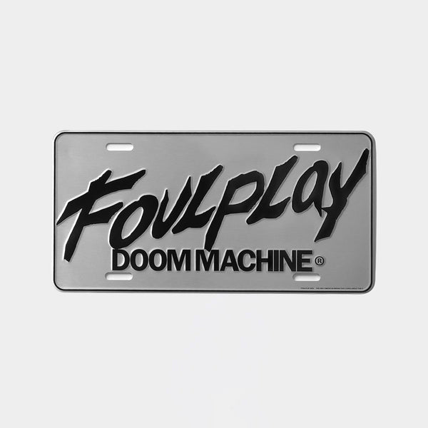 Doom Machine Licence Plate - (Silver)