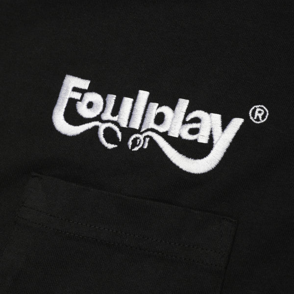 Embroidered Logo Pocket T-Shirt - (Black)