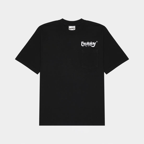 Embroidered Logo Pocket T-Shirt - (Black)