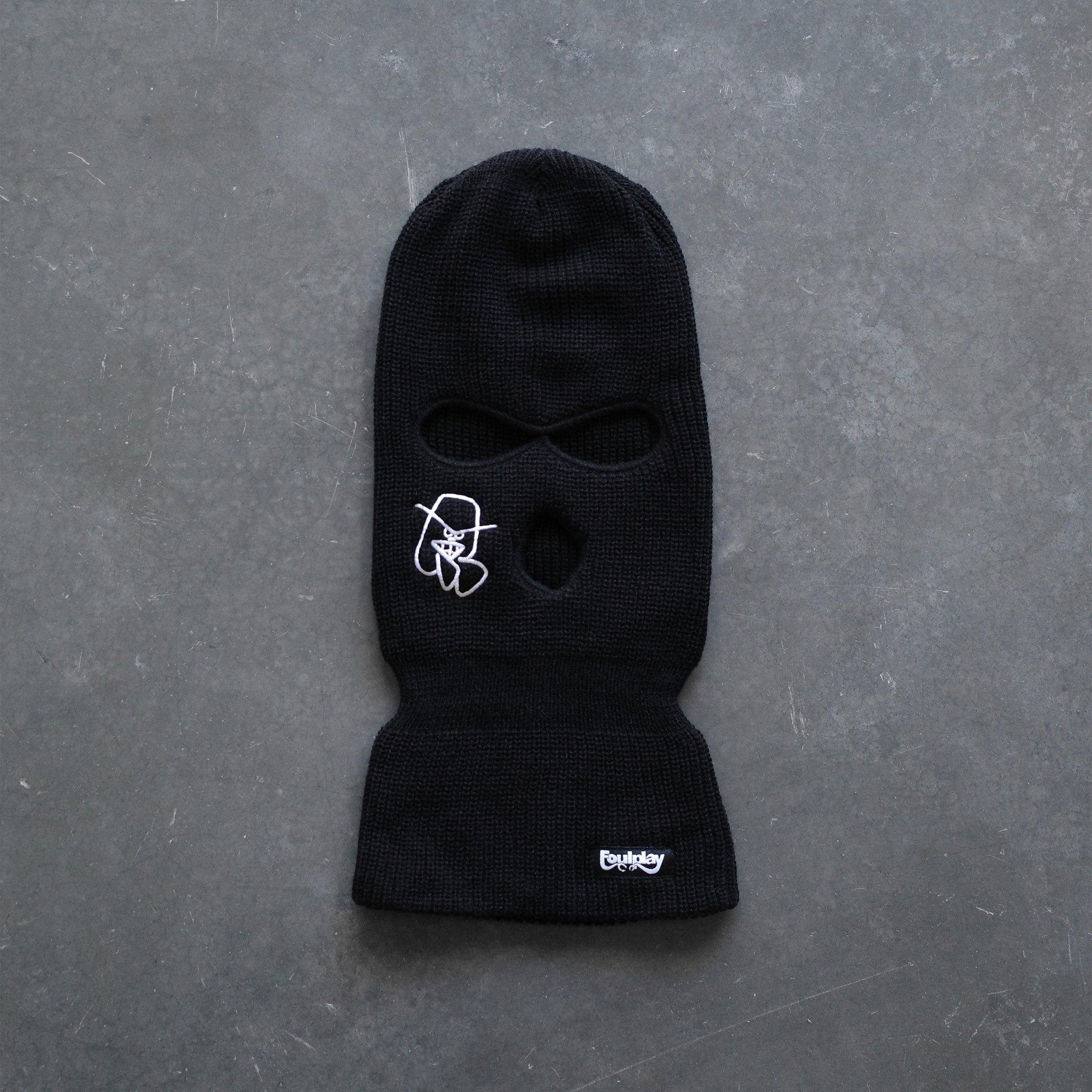 R Bomber Ski Mask - (Black)