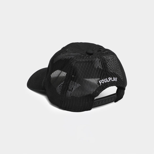Wordmark Trucker 6-Panel Cap - (Black)