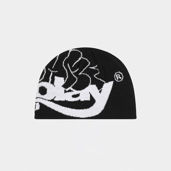 Logo Lock Up Skully - (Black/White)