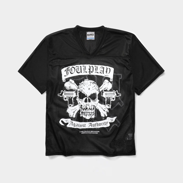 Against Authority Football Top - (Black)