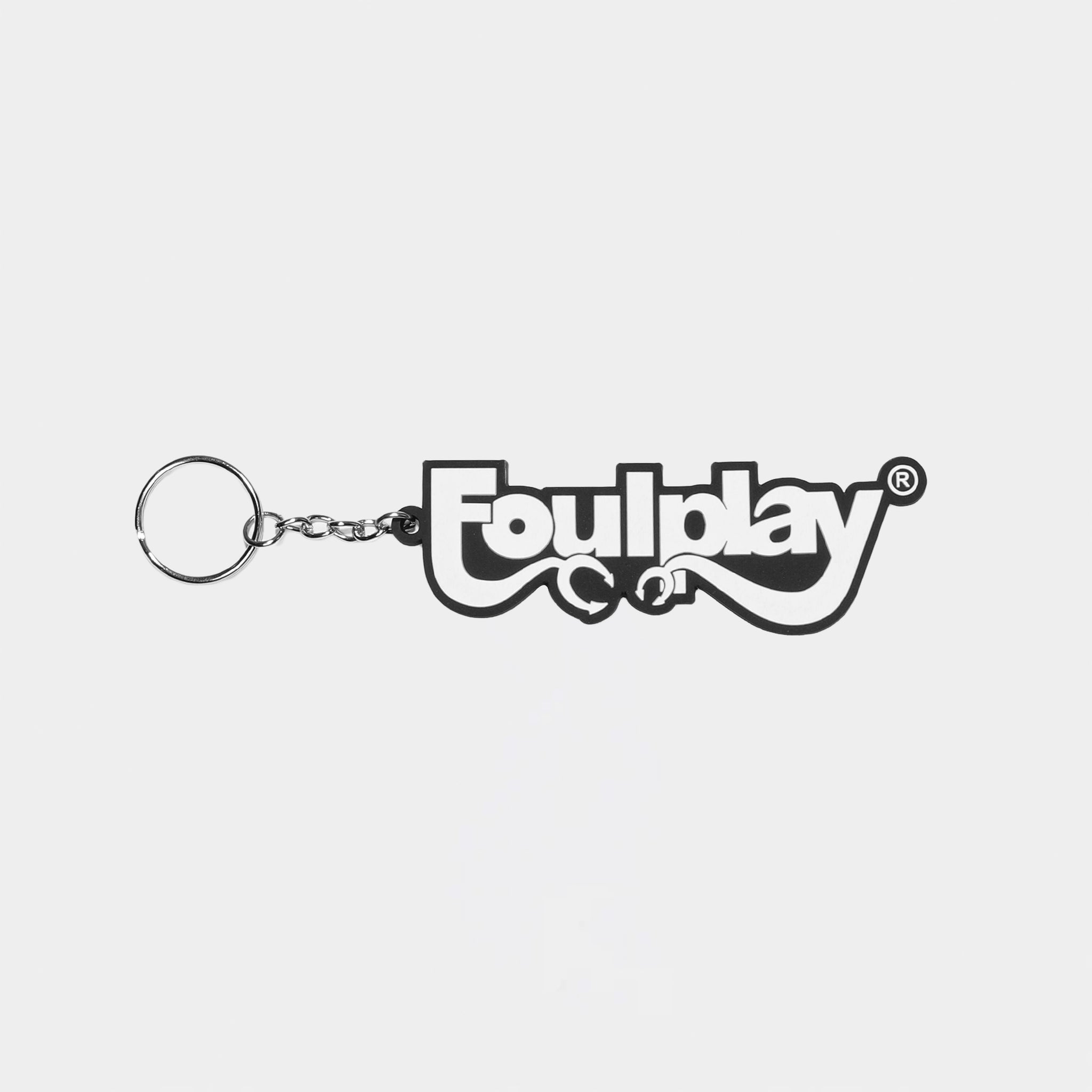 Wordmark PVC Key Chain - (Black/White)