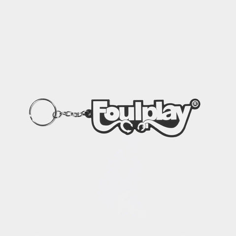 Wordmark PVC Key Chain - (Black/White)