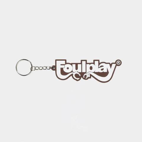 Wordmark PVC Key Chain - (Brown)