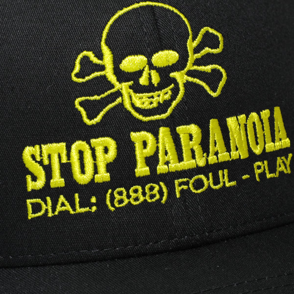 Sticker 6-Panel Cap - (Black)