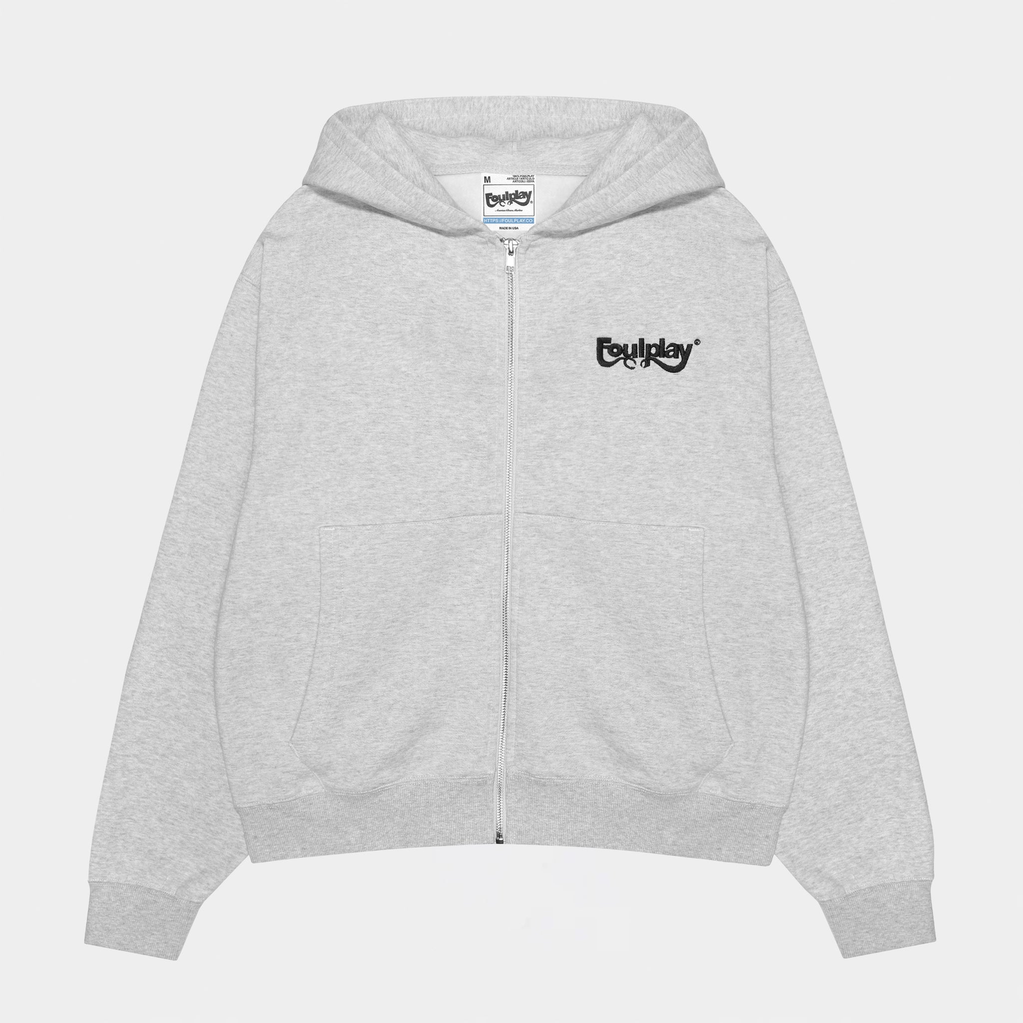 2-Hit Logo Zip-Up Hoodie - (Ash)