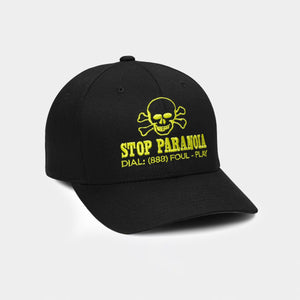 Sticker 6-Panel Cap - (Black)