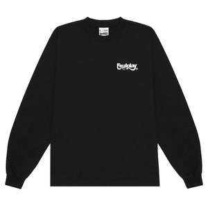Embroidered Micro-Logo Long Sleeve - (Black)