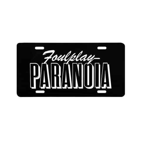 Paranoia License Plate