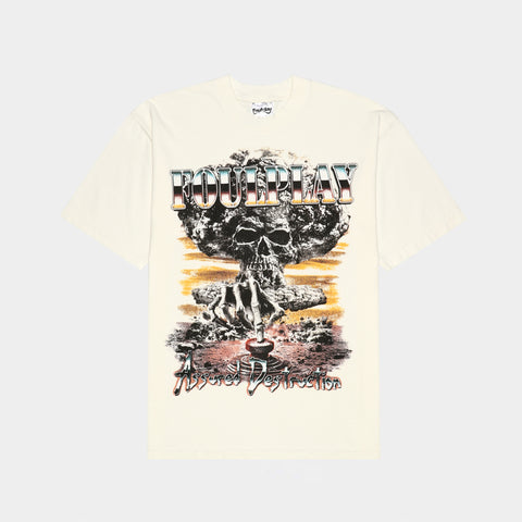 Big Red Button T-Shirt - (Off White)