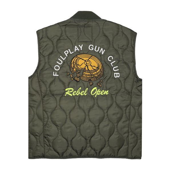 Gun Club Quilted Vest - (Olive)