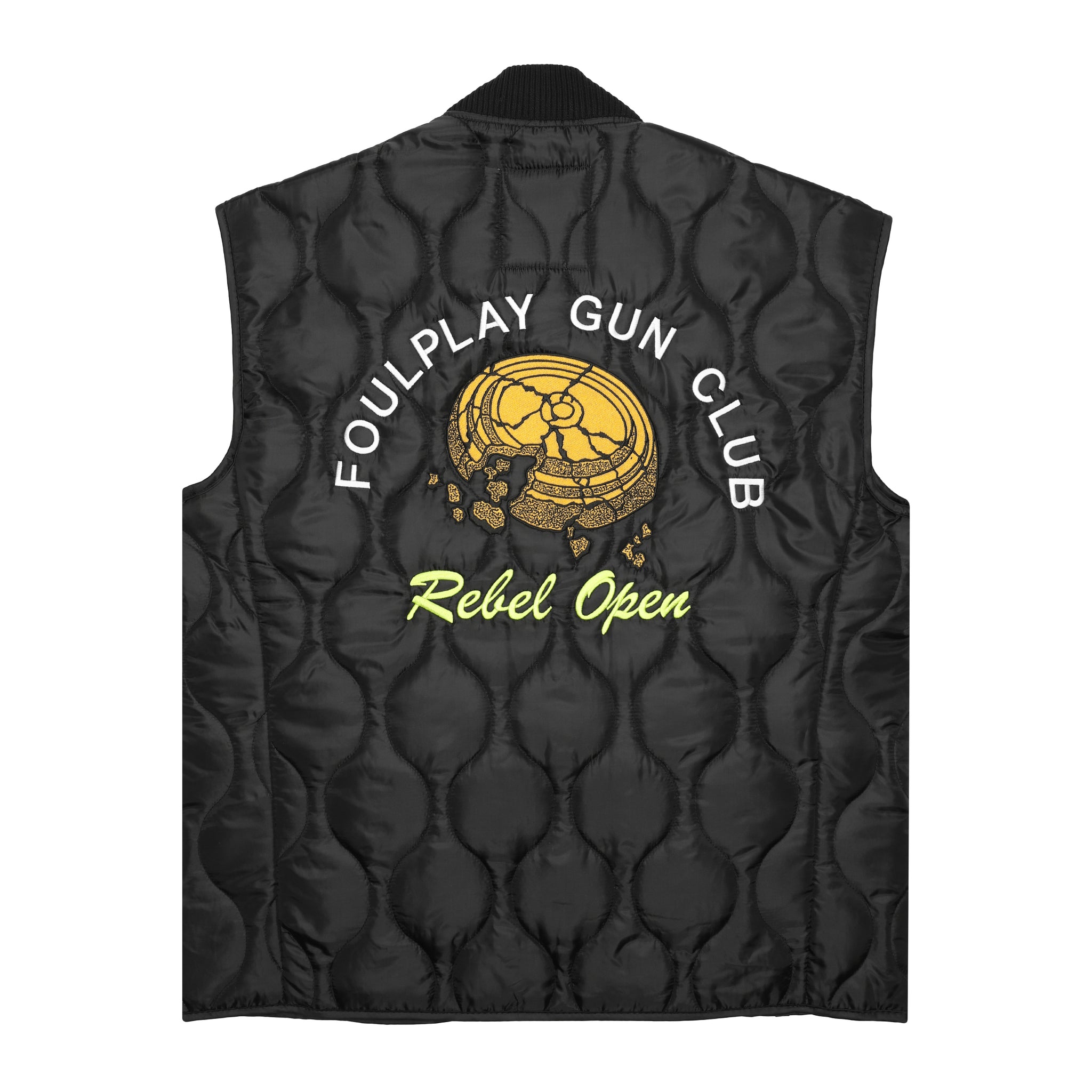Gun Club Quilted Vest - (Black)