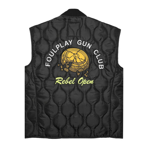 Gun Club Quilted Vest - (Black)
